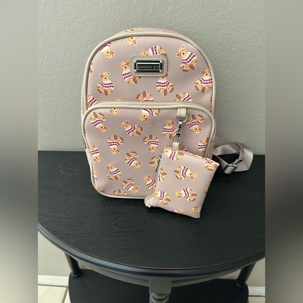 Madden Girl Teddy Bear Mini Backpack